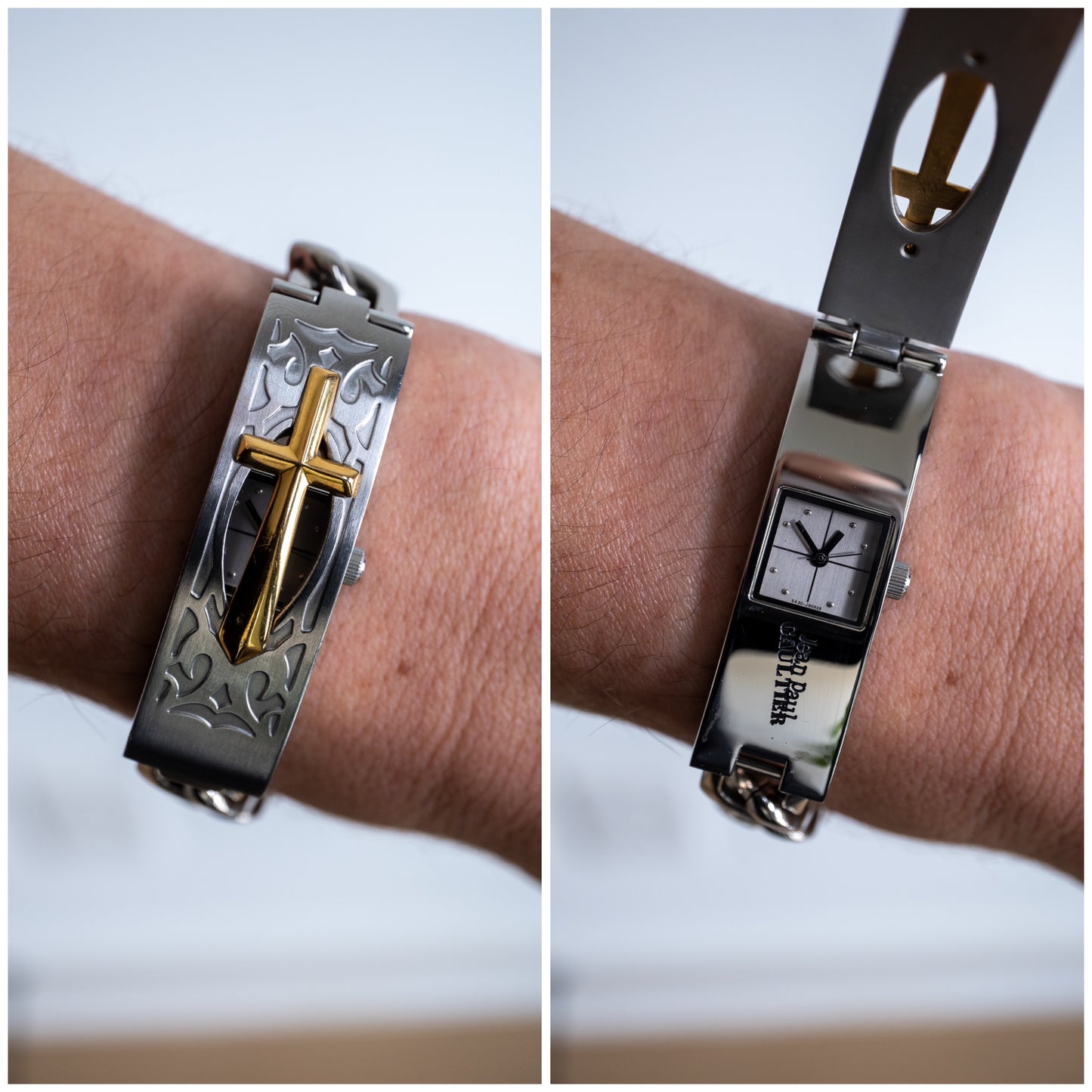 Jean Paul Gaultier x Citizen Chain Watch | Cross motif, Y2K design
