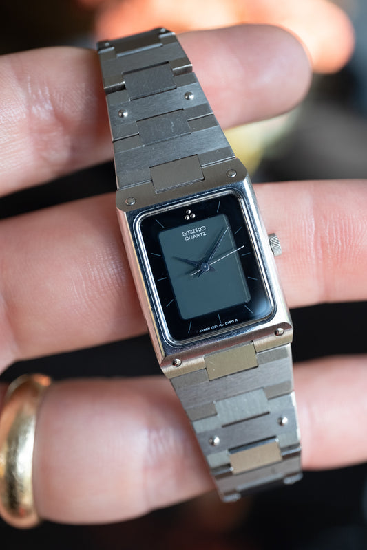 Seiko "mini-Credor" Tank | November 1982, detailed, executive