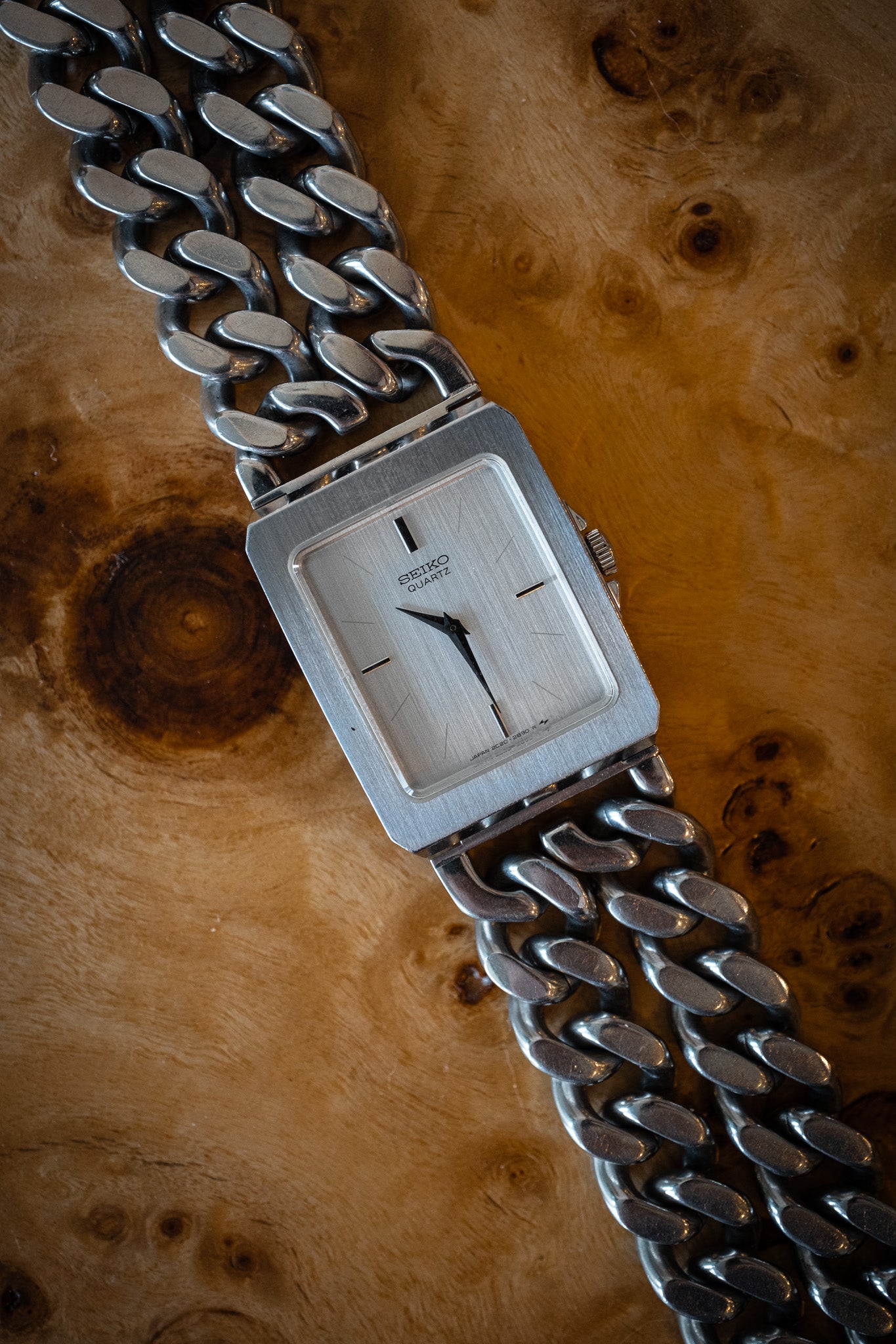 Seiko Double Chain Watch | April 1995, stickerback, super clean
