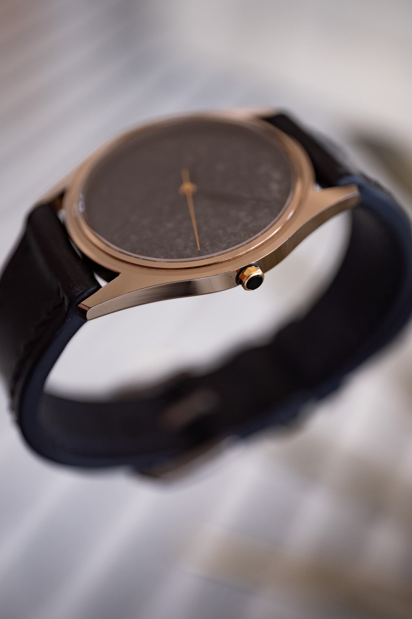 Custom "Nature" | Tungsten, textured moon dial