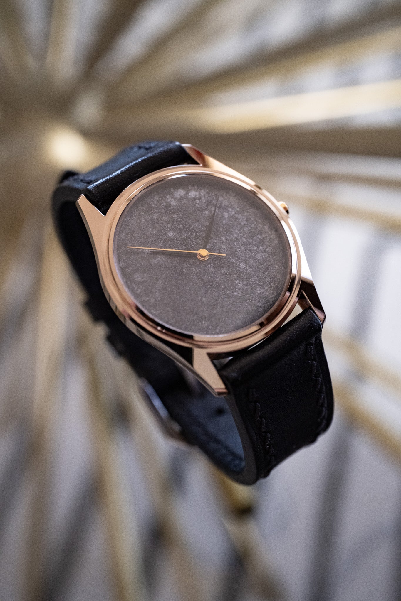 Custom "Nature" | Tungsten, textured moon dial