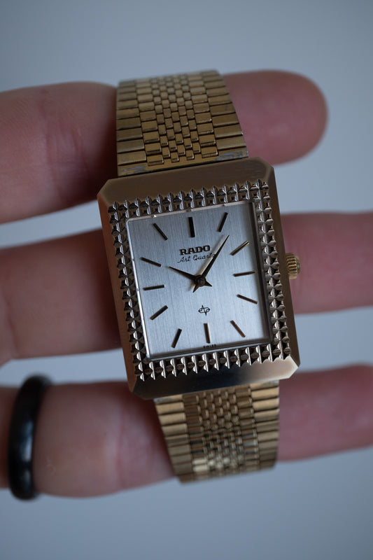 Rado Art Quartz | Hobnail, tungsten, clean