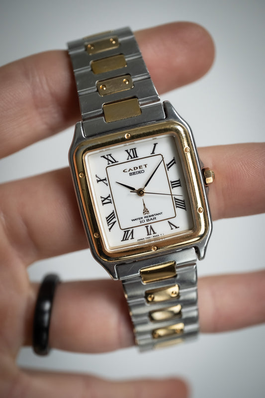Seiko "Santos" | April 1990, two-tone, classic