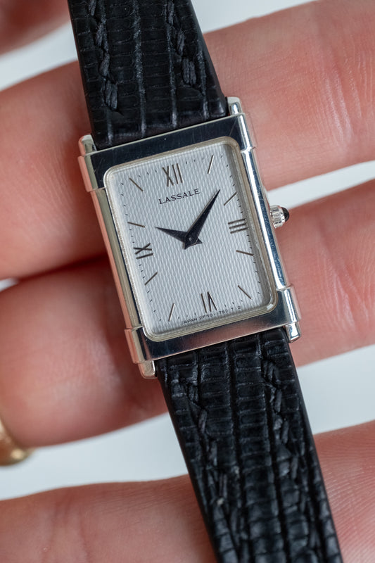 Seiko Lassale Tank | March 1992, platinum plated, classic