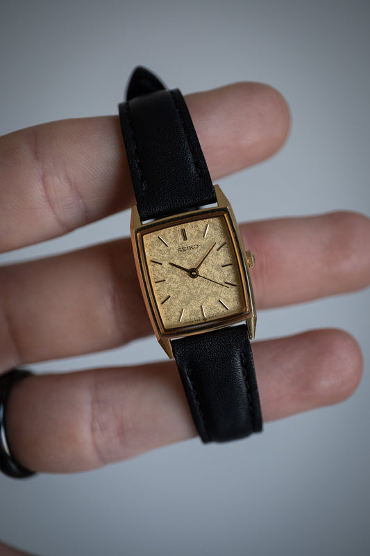 Seiko Socie | February 1987, gold flake dial, sharp