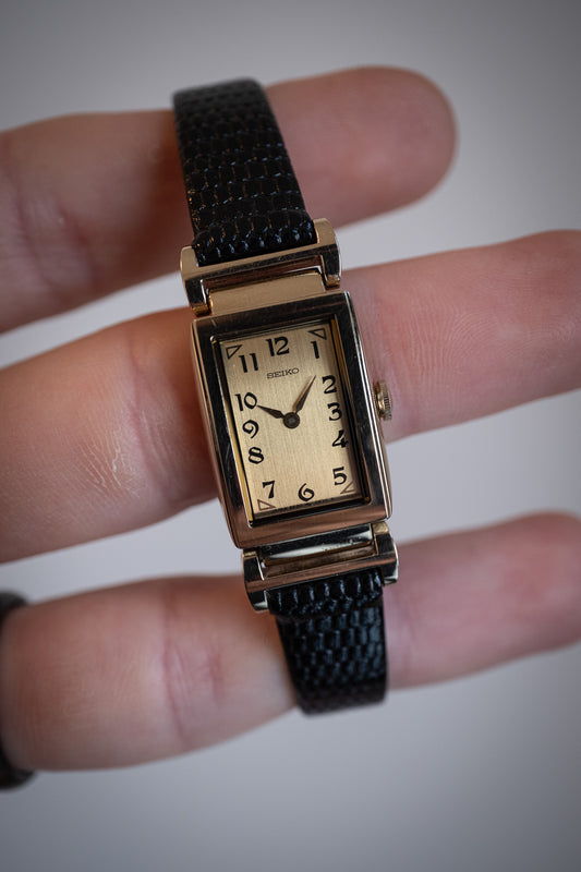 Seiko Tank | August 1985, hinged lugs, incredibly clean